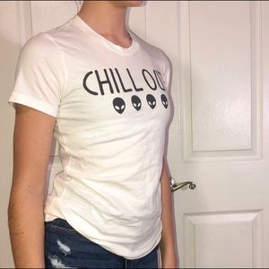 Chill Out alien t-shirt from Zumiez.